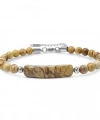 Moncuk Design Odun Jasper Doğaltaş Çelik Halat Ve Çelik Klipsli Bileklik 33512B19D3