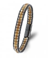 Moncuk Design Odun Jasper & Hematit Çelik Örgülü Deri Bileklik 33512B22D8