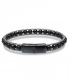 Moncuk Design Oniks Doğaltaş Ve Çelik Halat Örme Bileklik 33512B2DH1