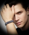 Moncuk Design Lapis & Hematit Çelik Örgülü Deri Bileklik 33512B22D10