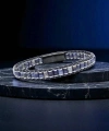 Moncuk Design Lapis & Hematit Çelik Örgülü Deri Bileklik 33512B22D10