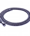 Moncuk Design Oval Kral Bakla Örgülü Çelik Kolye 4Mm 3351CEK024