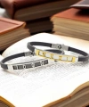 Moncuk Design Roma Rakam Desenli Çelik Bileklik 3351SCB005