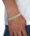 Moncuk Design Sarı Beyaz Ful Çelik Bileklik 33511G1D2M