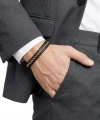 Moncuk Design Sarı Zincir Ve Deri Dolama Çelik Bileklik 33514B2D3
