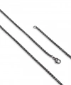 Moncuk Design Siyah Renk Çelik Kolye 2.5Mm 3351CEK013