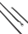 Moncuk Design Siyah Renk Çelik Kolye 4Mm 3351CEK016
