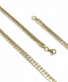 Moncuk Design Yassı Yılan Sırtı Çelik Kolye 1.2Mm X 4Mm 3351CEK039