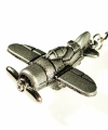 Planör Model Uçak Metal Anahtarlık