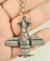 Planör Model Uçak Metal Anahtarlık