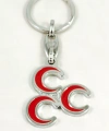 Üç Hilalli Metal Anahtarlık