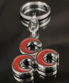 Üç Hilalli Metal Anahtarlık