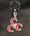 Üç Hilalli Metal Anahtarlık
