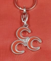 Üç Hilalli Metal Anahtarlık