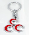 Üç Hilalli Metal Anahtarlık