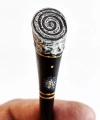 Spiral Dokulu Kokonat Saç Çubuğu