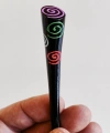 Renkli Spiral Desenli Kokonat Saç Topuz Çubuğu