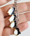 Sevimli Penguenlerden Metal Anahtarlık