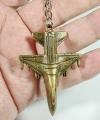 Savaş Uçağı Metal Anahtarlık
