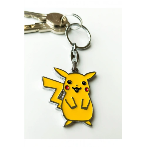 Sarı Pikachu Metal Anahtarlık