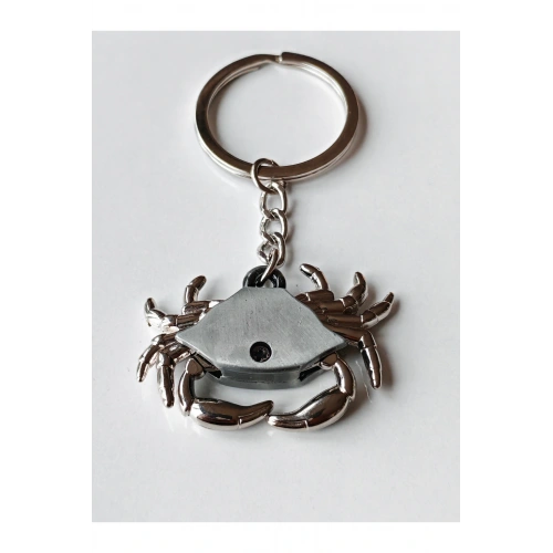 Hareketli Ayaklı Metalik Yengeç Anahtarlık