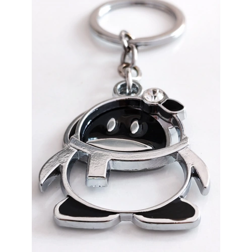 Hareketli Penguen Metal Anahtarlık