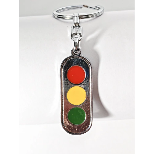 Trafik Lambaları Metal Anahtarlık