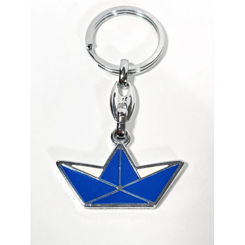 Kağıt Tekne Metal Anahtarlık