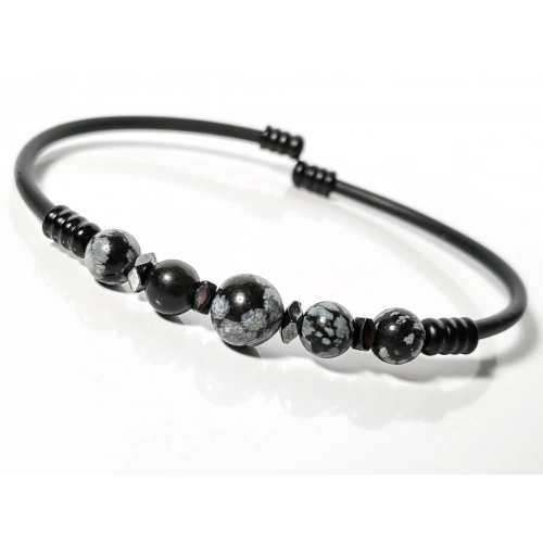 Obsidyen Taşlı Yaylı Bileklik – Koruma, Denge ve Güçlü Bir Stil