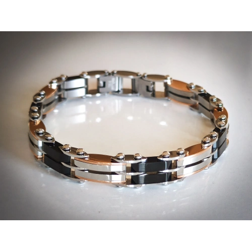 Çelik ve Seramik Çift Taraflı Kullanılabilir Bileklik