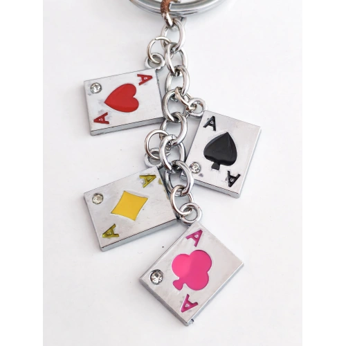 İskambil Kağıt Serisi Metal Anahtarlık