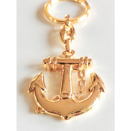 Metal Altın sarısı Çapa Anahtarlık