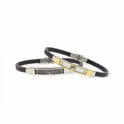 Moncuk Design Hayat Ağacı Desenli Çelik Bileklik 3351SCB026