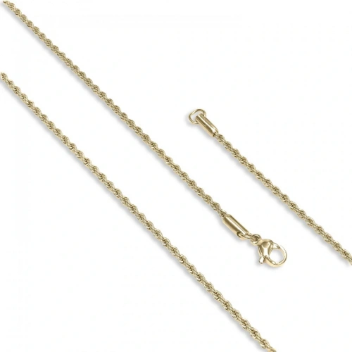 Moncuk Design Sarmal Halat Çelik Kolye 2Mm 3351CEK023