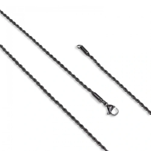 Moncuk Design Sarmal Halat Çelik Kolye 2Mm 3351CEK027