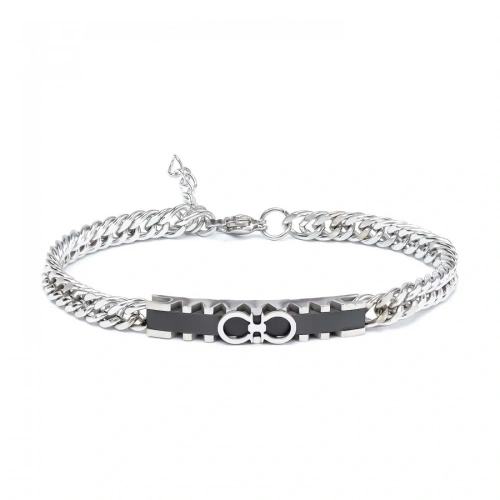 Moncuk Design Sonsuzluk Motifli Çelik Bileklik 3351EBF1D1