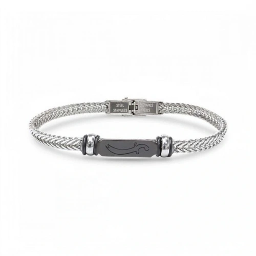 Moncuk Design Zülfikar Kılıç Çelik Hasır Örgülü Ayarlanabilir Bileklik 33511G5D3M