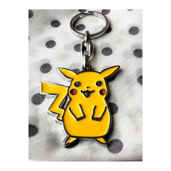 Sarı Pikachu Metal Anahtarlık