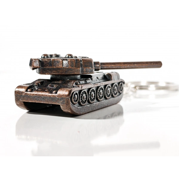 Tank Modelli Bakır Renkli Metal anahtarlık