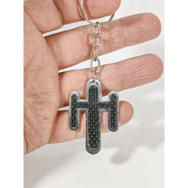 Kayı Boyu IYI Logolu Gümüş Renk Metal Anahtarlık - Diriliş Temalı Hediyelik Aksesuar