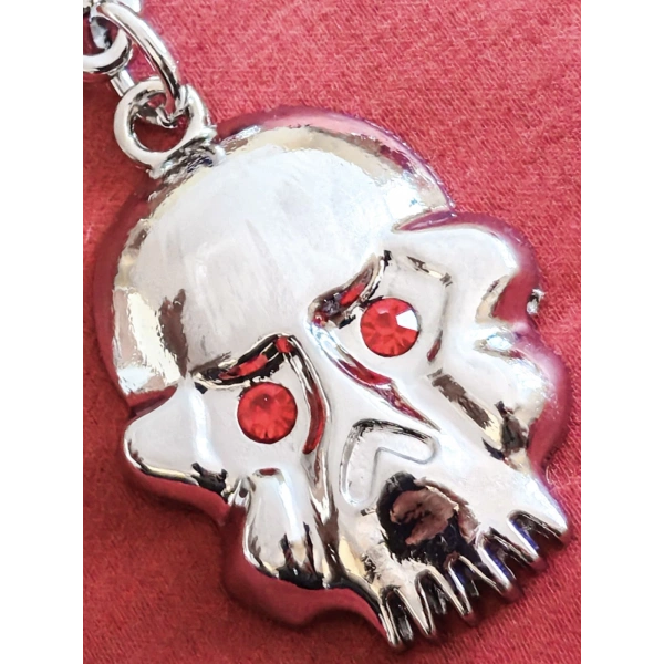 Kırmızı Gözlü İskeletor Kafatası metal Anahtarlık