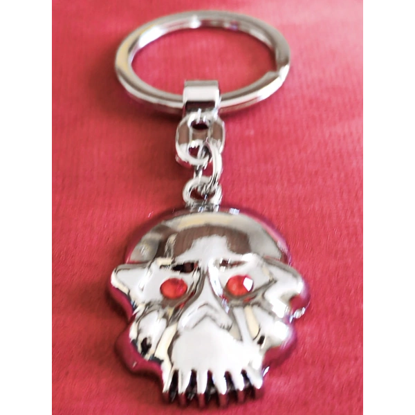 Kırmızı Gözlü İskeletor Kafatası metal Anahtarlık