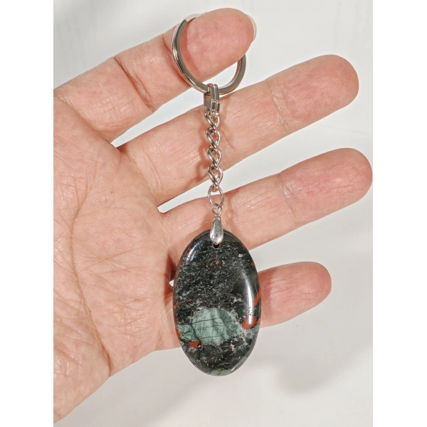 Kan Taşı (Bloodstone) Tasarım Anahtarlık