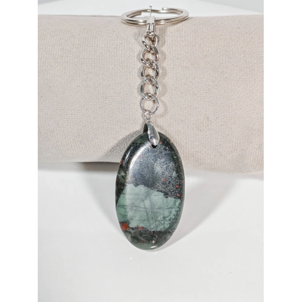 Kan Taşı (Bloodstone) Tasarım Anahtarlık