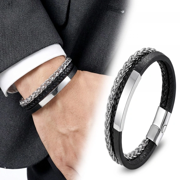 Moncuk Design İsim Yazılabilir Çoklu Çelik Zincir Bileklik – Beyaz 33514B28D4