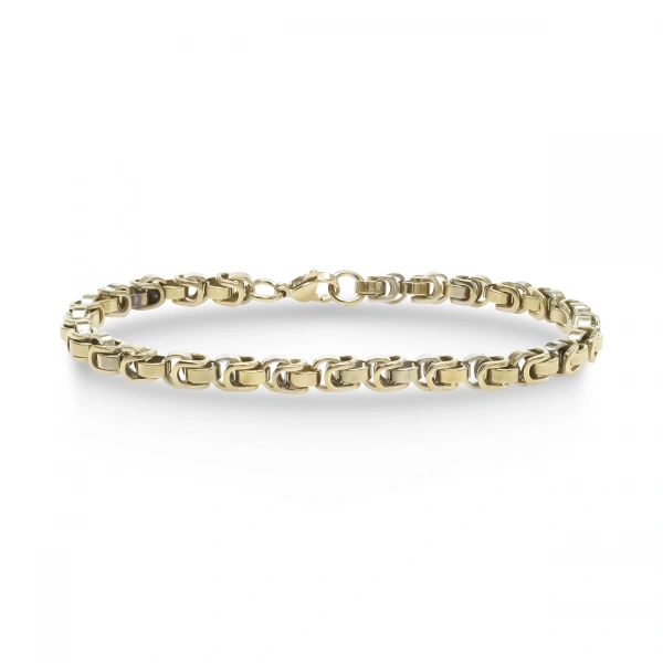 Moncuk Design Box Cuban Çelik Zincir Bileklik 6mm 3351CZB2D11