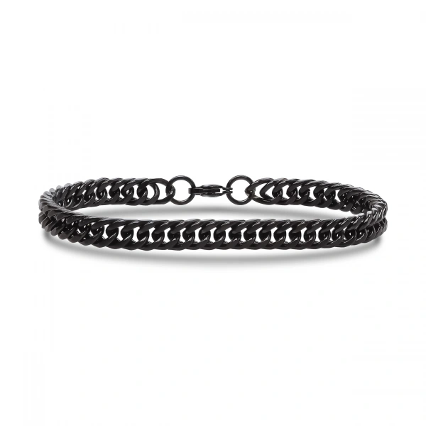 Moncuk Design Flat Mariner Çelik Zincir Bileklik 6mm 3351CZB2D13