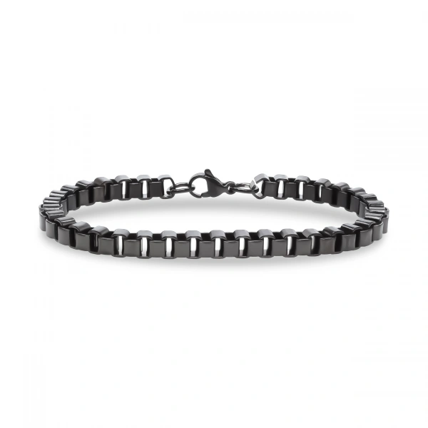 Moncuk Design Arnavut Çelik Zincir Bileklik 6mm Köşeli 3351CZB2D5