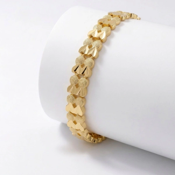 Moncuk Design Lovelle 24K Gold Kaplama 8 mm Kadın Bileklik 3351KBV5D11