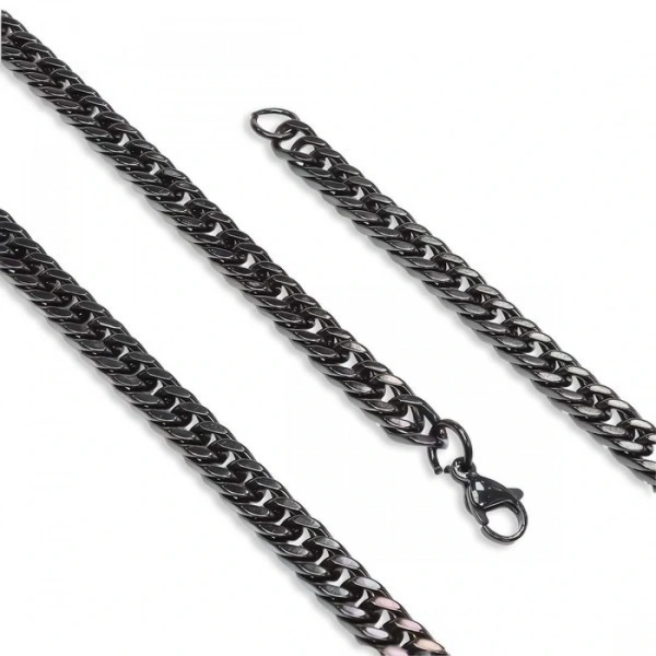 Moncuk Design Balık Sırtı Erkek Çelik Kolye 1,6Mm X 4Mm 3351CEK054